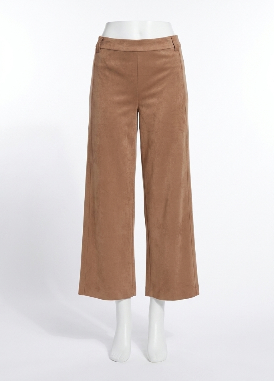 NEW LYSSE vionette vegan suede wide leg trouser in brown